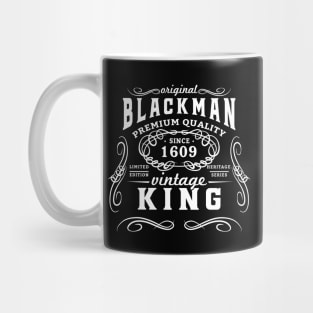 Black Man King vintage whiskey print Mug